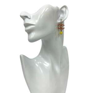 Chanel Cc Logo Ball Earrings Metal #228979C80B